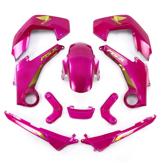 PINK FAIRING SET + DECALS FOR HONDA GROM MSX 125 2012-2015