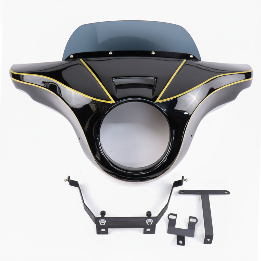 Front Batwing Fairing Windshield Gloss Black Honda Rebel CMX 300 2020-2024