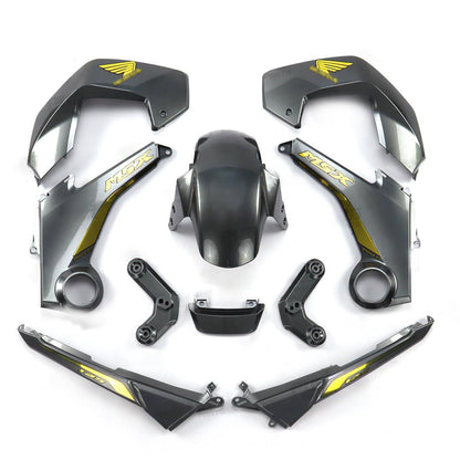 GRAY FAIRING SET + DECALS FOR HONDA GROM MSX 125 2012-2015