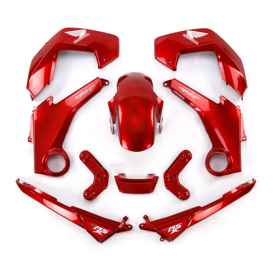 RED FAIRING SET + DECALS FOR HONDA GROM MSX 125 2012-2015