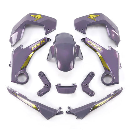 GRAY PEAL FAIRING SET + DECALS FOR HONDA GROM MSX 125 2012-2015