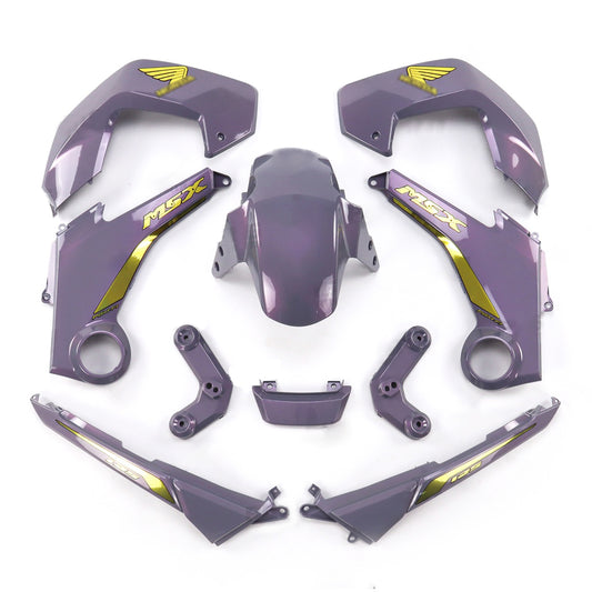 GRAY PEAL FAIRING SET + DECALS FOR HONDA GROM MSX 125 2012-2015