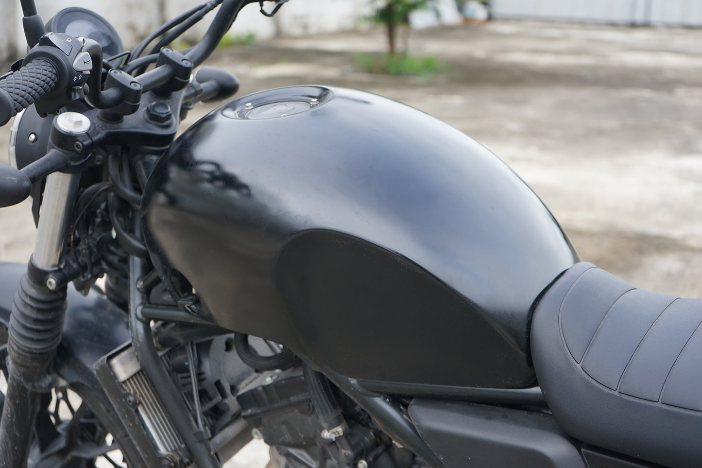 COVER FUEL OIL TANK MATTE BLACK FIT FOR HONDA SCL CL 300 500 2023-2025