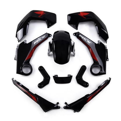 BLACK FAIRING SET + DECALS FOR HONDA GROM MSX 125 2012-2015