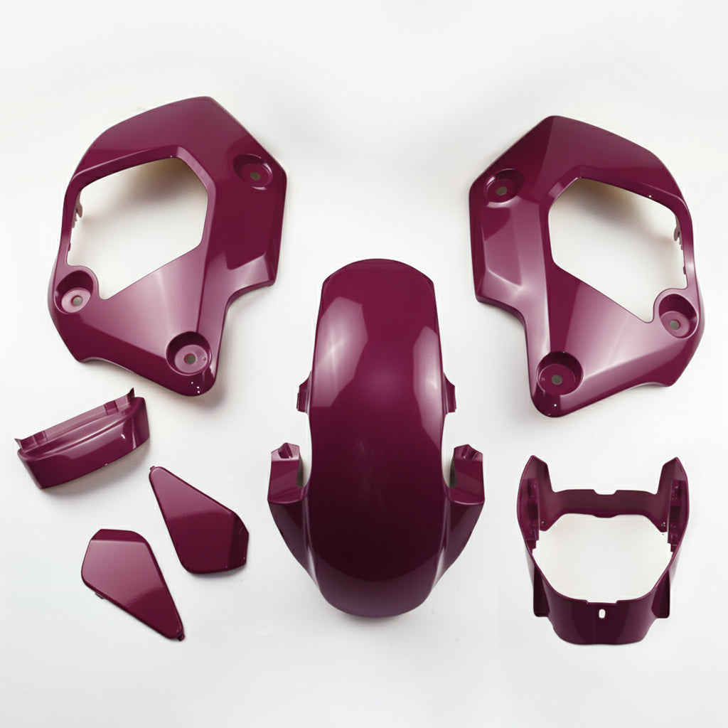 BORDEAUX RED PLASTIC PANEL FAIRING & UNDER FAIRING HONDA NEW GROM 125 2021-2024