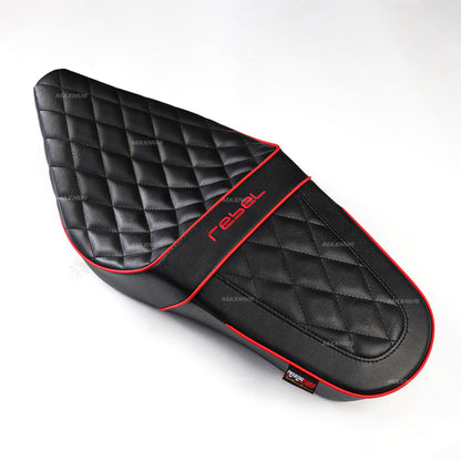 SEAT DOUBLE SADDLE DUAL DRIVER SEATS PAD CUSHION V.8 FOR HONDA REBEL CMX 300&500 2017-2024