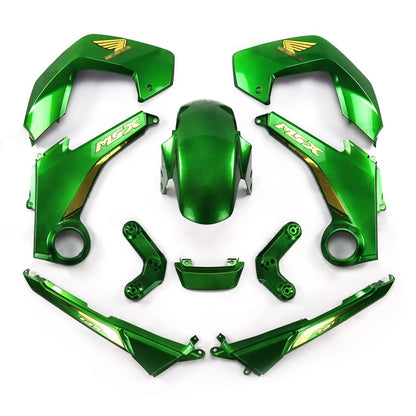 GREEN FAIRING SET + DECALS FOR HONDA GROM MSX 125 2012-2015