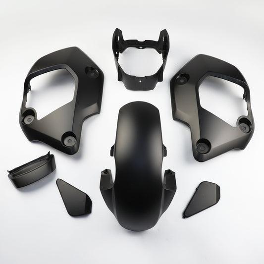 MATTE BLACK PLASTIC PANEL FAIRING & UNDER FAIRING HONDA NEW GROM 125 2021-2024