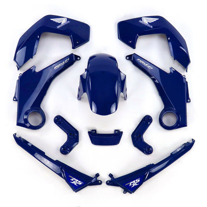 BLUE FAIRING SET + DECALS FOR HONDA GROM MSX 125 2012-2015