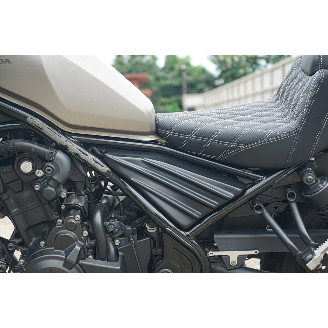 BLACK SIDE FRAME FAIRING ENGINE GUARD COVER FOR HONDA REBEL CMX 300&500 2017-2024