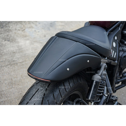 REAR FENDER FAIRING MUD GUARD LED BLACK FOR HONDA REBEL CMX 1100 2021-2024