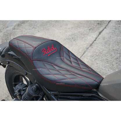 SEAT DOUBLE SADDLE DUAL DRIVER SEATS PAD CUSHION V.10 FOR HONDA REBEL CMX 300&500 2017-2024