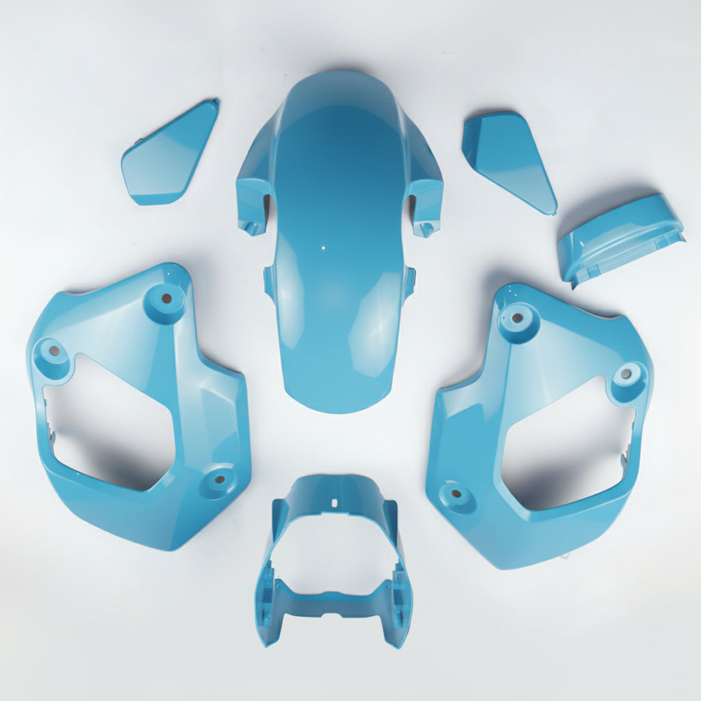 SKY BLUE PLASTIC PANEL FAIRING & UNDER FAIRING HONDA NEW GROM 125 2021-2024