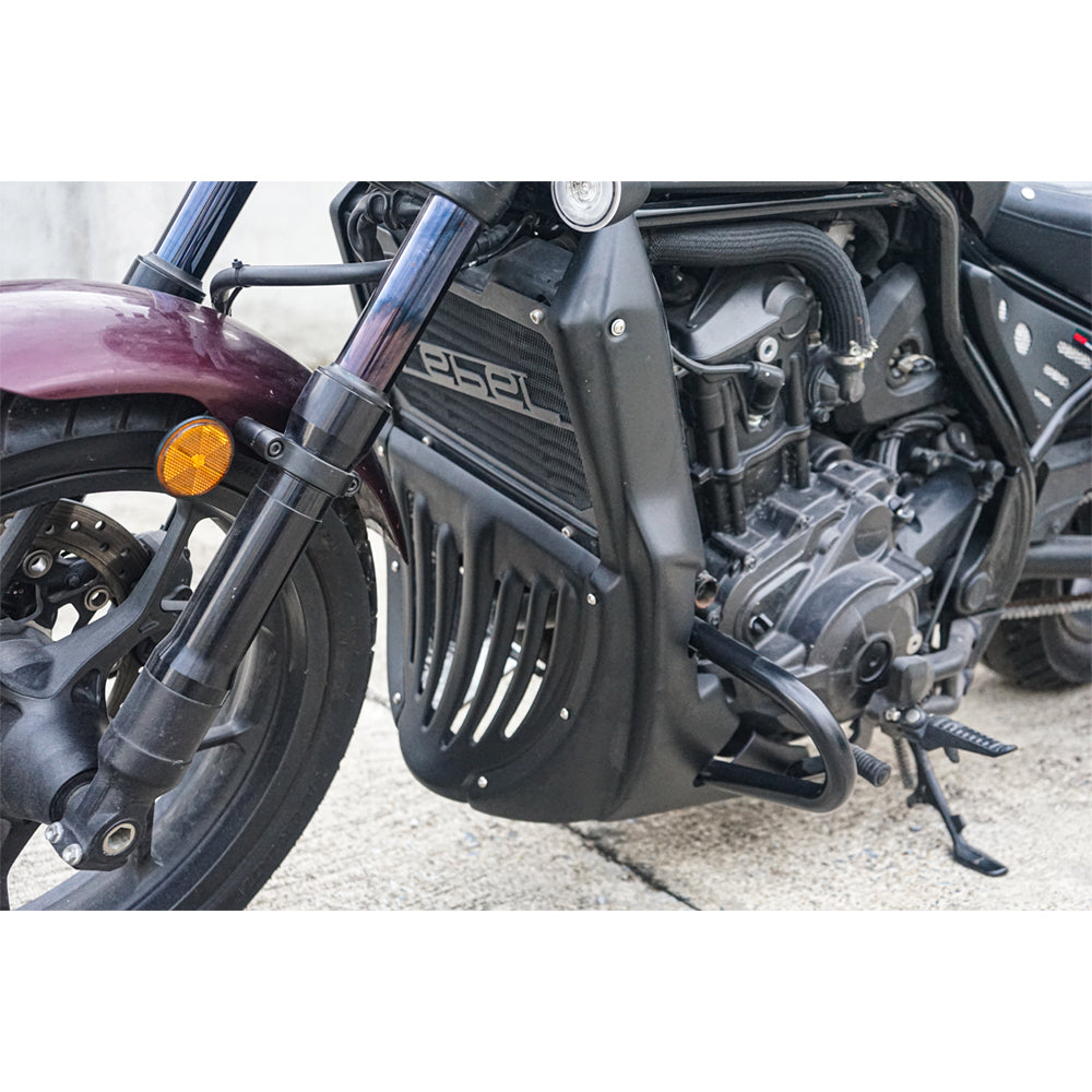 UNDER FAIRING BELLY PAN WITH CRASHBAR MATTE BLACK FOR HONDA REBEL CMX 1100 2020-2024