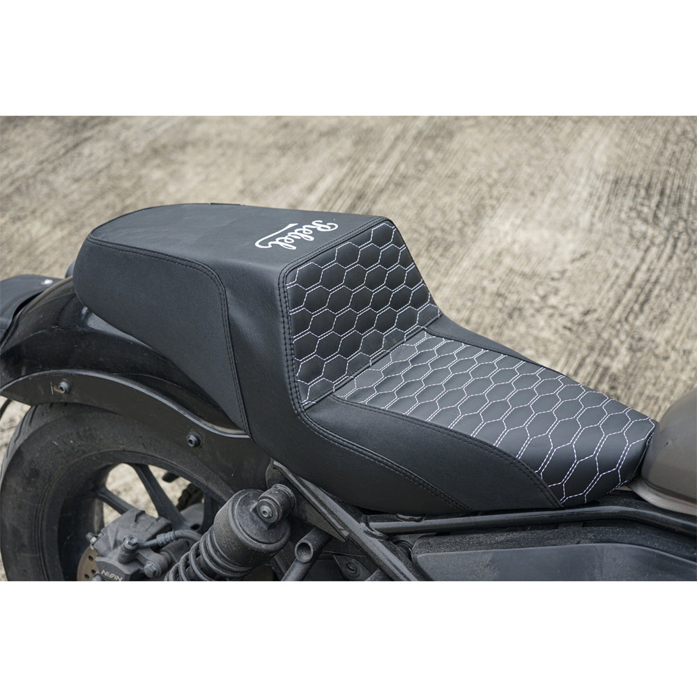 SEAT DOUBLE SADDLE DUAL DRIVER SEATS PAD CUSHION V.11 FOR HONDA REBEL CMX 300&500 2017-2024