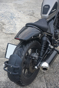 REAR FENDER FAIRING MUD GUARD LED BLACK V.2 FOR HONDA REBEL CMX 300&500 2017-2025
