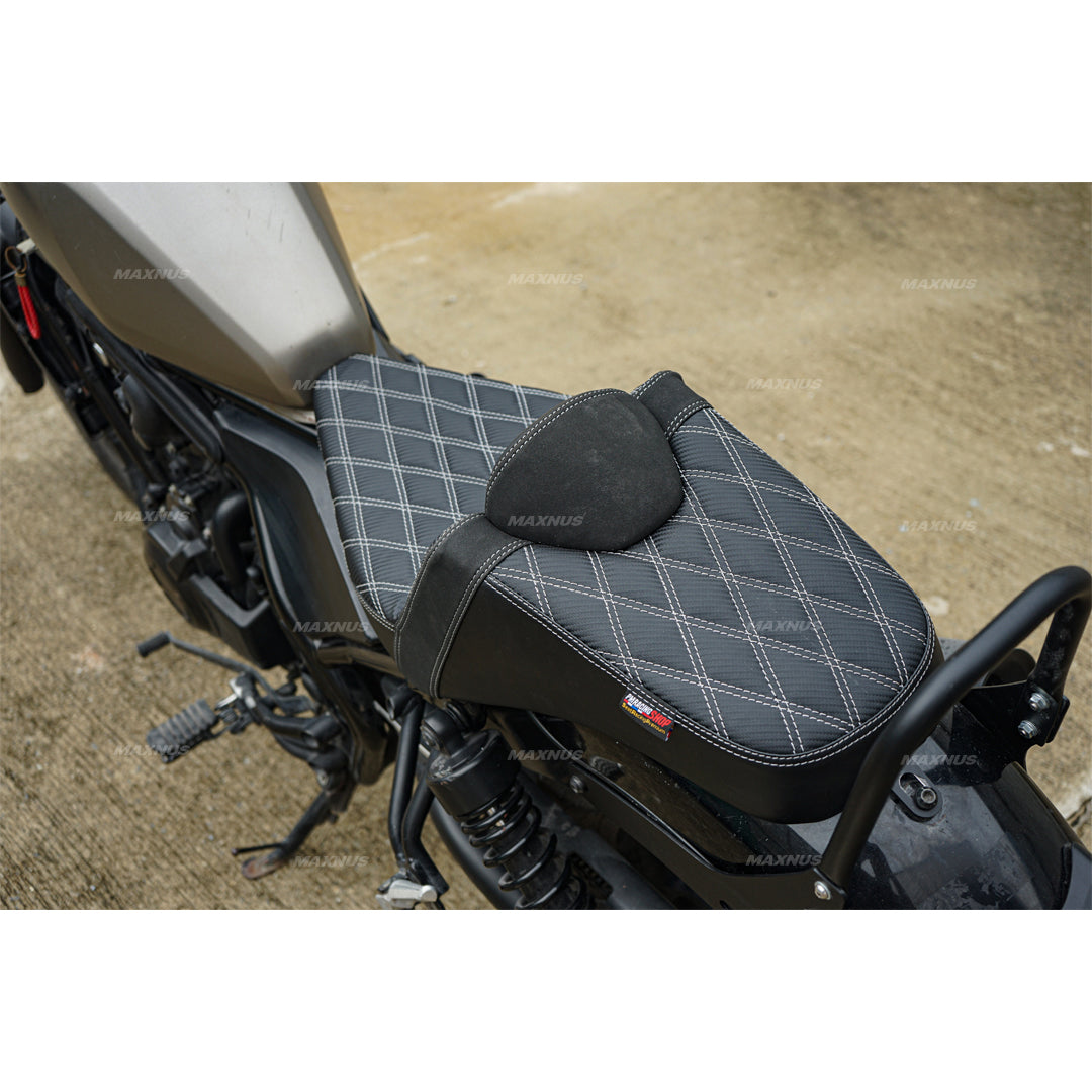 SEAT DOUBLE SADDLE DUAL DRIVER SEATS PAD CUSHION V.4 FOR HONDA REBEL CMX 300&500 2017-2024