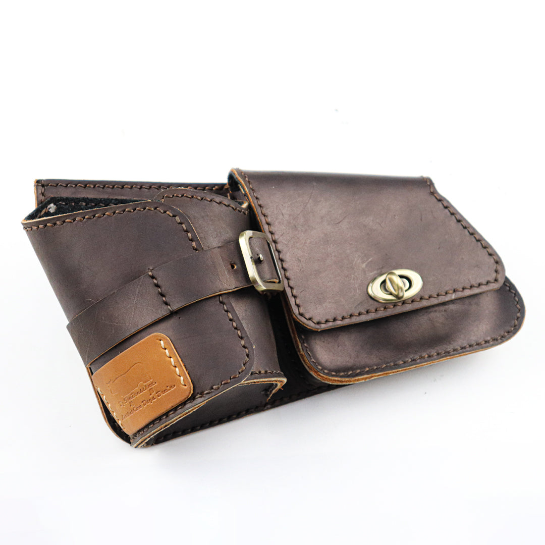 Multipurpose Leather Bag Brown  FIT FOR Honda CL SCL 300 500 2023-2025