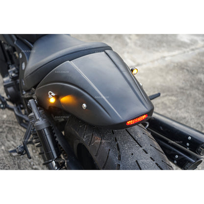 REAR FENDER FAIRING MUD GUARD LED BLACK FOR HONDA REBEL CMX 1100 2021-2024