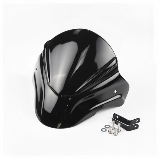 FRONT WINDSHIELD WINDSCREEN MAXNUS V.1 GLOSS BLACK FOR HONDA GROM 125 2021-2024
