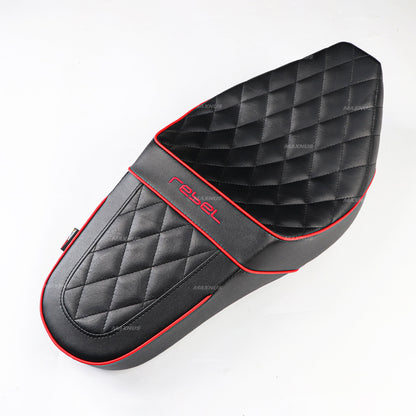 SEAT DOUBLE SADDLE DUAL DRIVER SEATS PAD CUSHION V.10 FOR HONDA REBEL CMX 1100 2021-2024