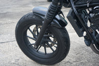 SHORT FRONT FENDER FAIRING MUD GUARD GLOSS BLACK FOR HONDA REBEL CMX 300 500 2017-2025