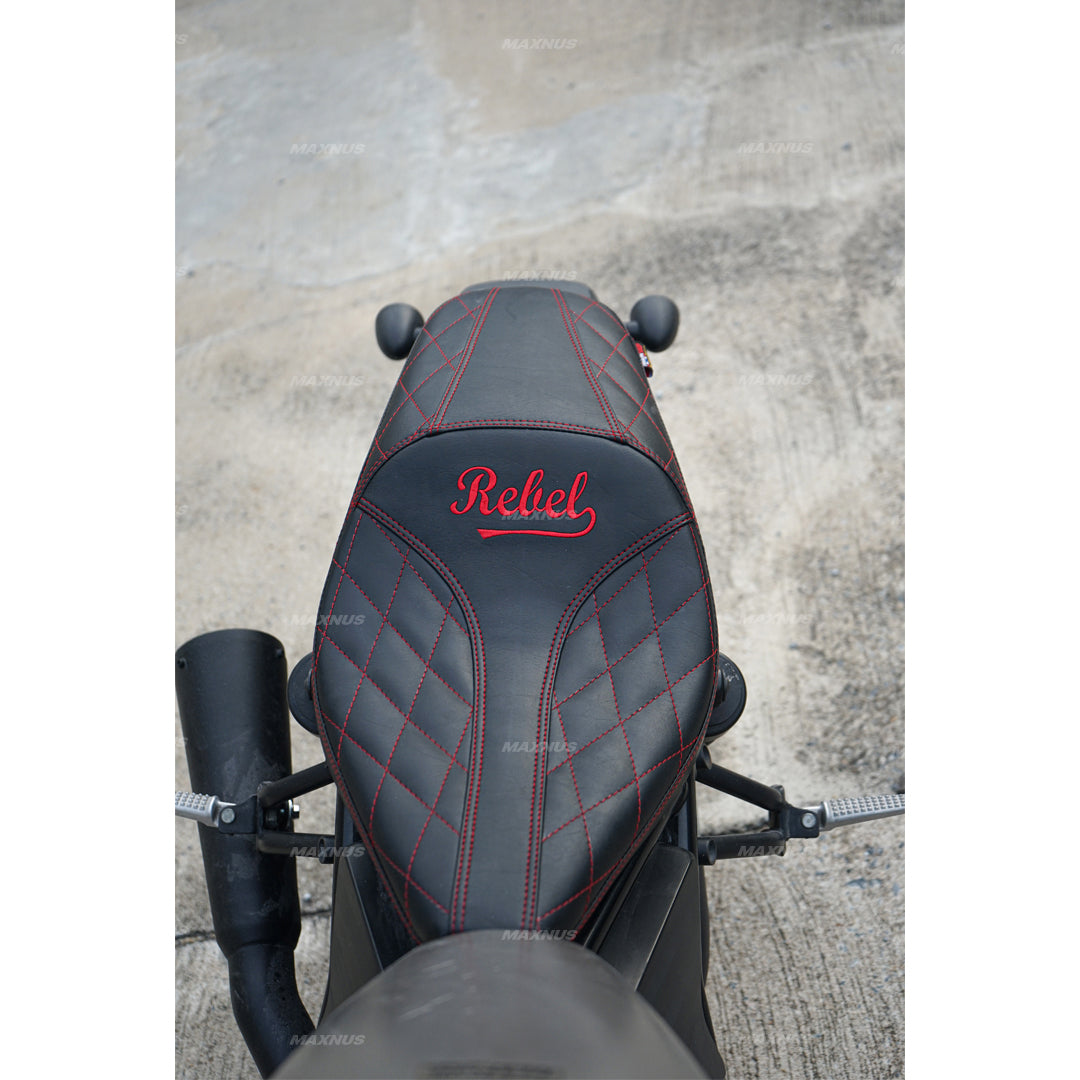 SEAT DOUBLE SADDLE DUAL DRIVER SEATS PAD CUSHION V.10 FOR HONDA REBEL CMX 300&500 2017-2024