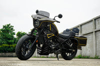 REAR RACK BOX BAG LUGGAGE CARRY LH+RH BLACK FOR HONDA REBEL 300&500 2017-2025