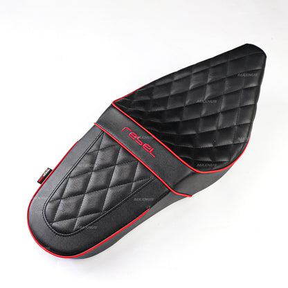 SEAT DOUBLE SADDLE DUAL DRIVER SEATS PAD CUSHION V.8 FOR HONDA REBEL CMX 300&500 2017-2024