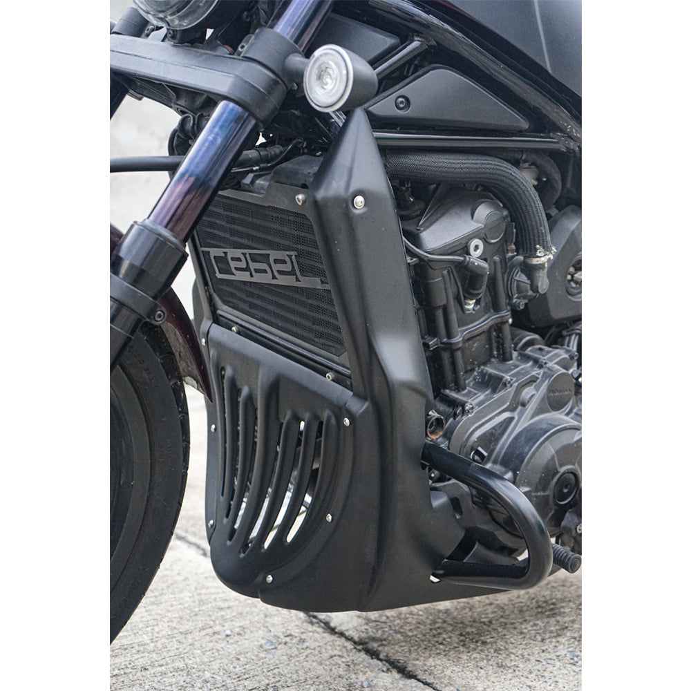 UNDER FAIRING BELLY PAN WITH CRASHBAR MATTE BLACK FOR HONDA REBEL CMX 1100 2020-2024