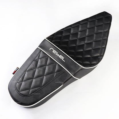 SEAT DOUBLE SADDLE DUAL DRIVER SEATS PAD CUSHION V.6 FOR HONDA REBEL CMX 300&500 2017-2024