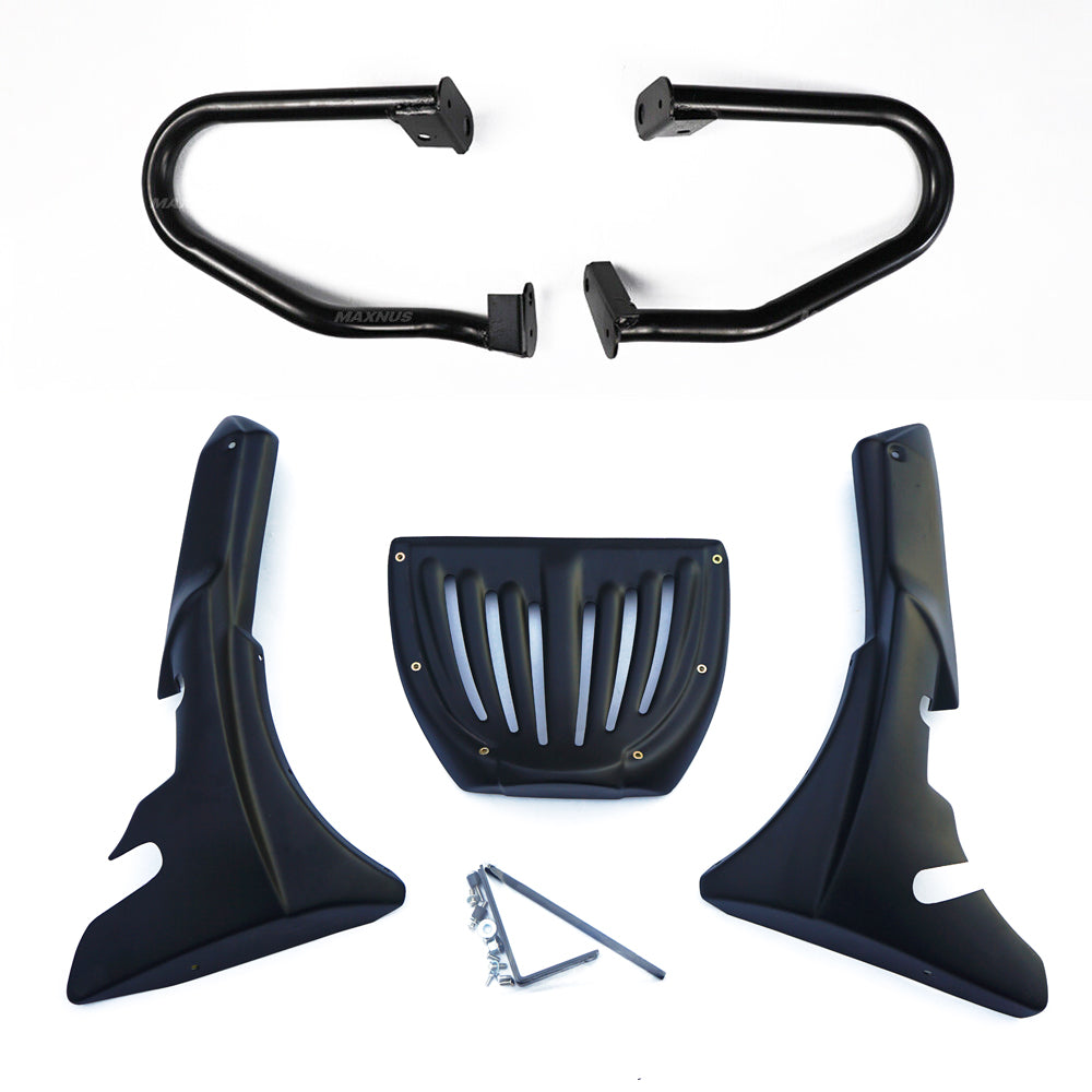 UNDER FAIRING BELLY PAN WITH CRASHBAR MATTE BLACK FOR HONDA REBEL CMX 1100 2020-2024