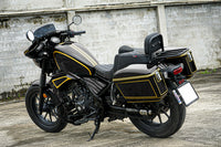 REAR RACK BOX BAG LUGGAGE CARRY LH+RH BLACK FOR HONDA REBEL 300&500 2017-2025