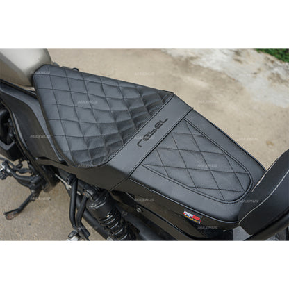 SEAT DOUBLE SADDLE DUAL DRIVER SEATS PAD CUSHION V.7 FOR HONDA REBEL CMX 300&500 2017-2024