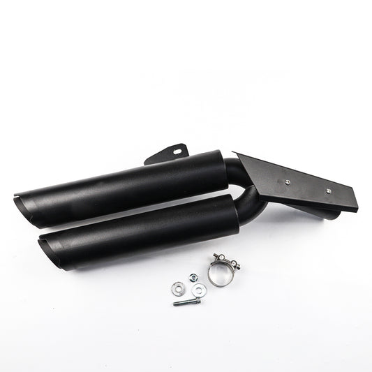 SHORT DOUBLE DUAL EXHAUST PIPE MOUNT SYSTEM MAXNUS FOR HONDA REBEL CMX 300 2017-2025