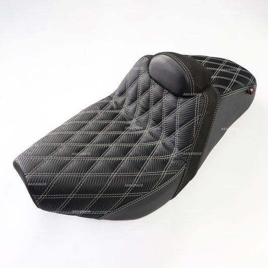 SEAT DOUBLE SADDLE DUAL DRIVER SEATS PAD CUSHION V.12 FOR HONDA REBEL CMX 1100 2021-2024