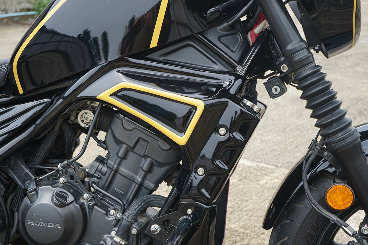 SIDE FRAME FAIRING COVER ENGINE GUARD V.2 FOR HONDA REBEL CMX 300&500 2017-2025
