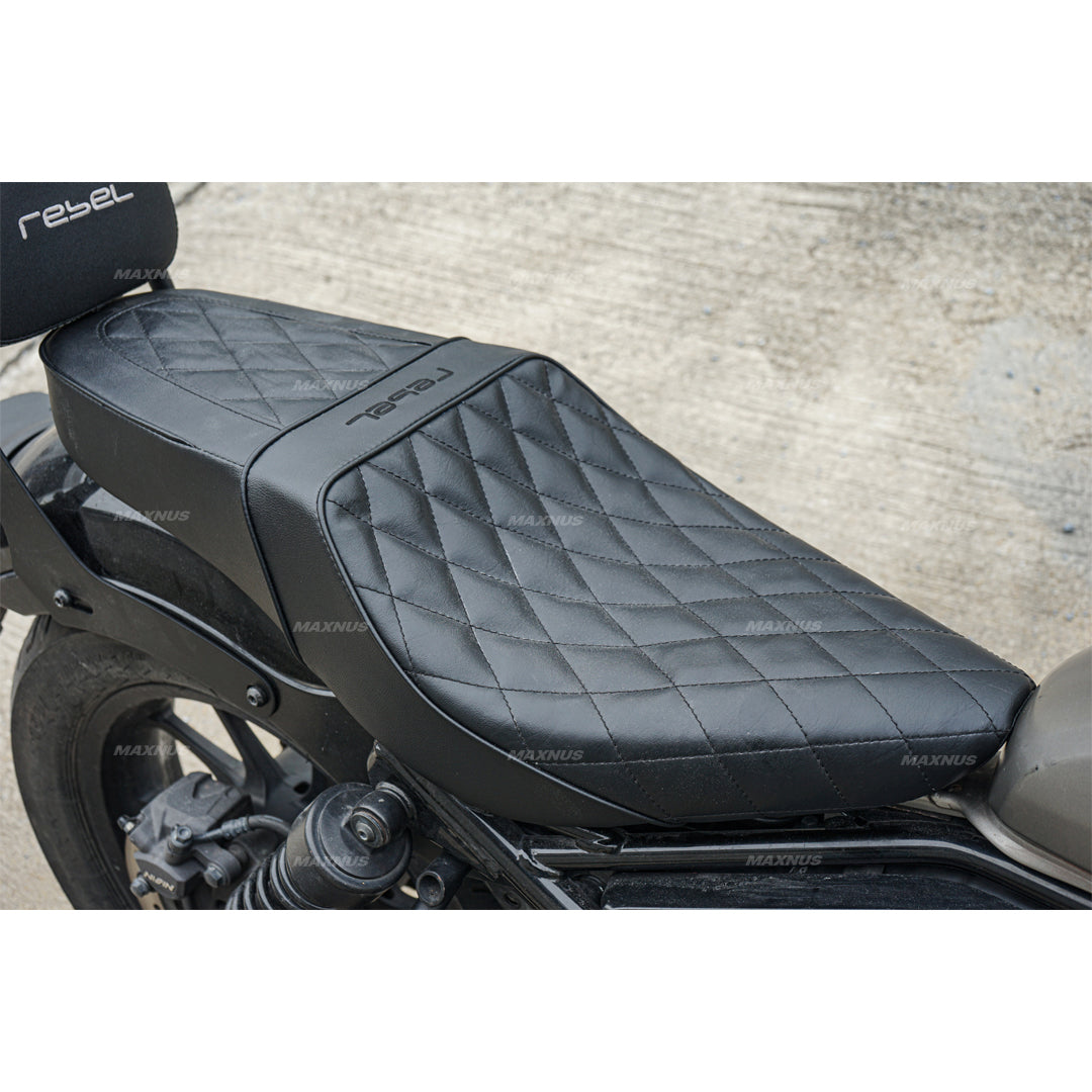 SEAT DOUBLE SADDLE DUAL DRIVER SEATS PAD CUSHION V.7 FOR HONDA REBEL CMX 300&500 2017-2024