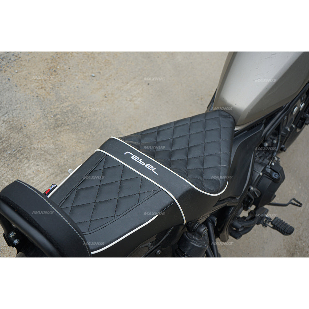 SEAT DOUBLE SADDLE DUAL DRIVER SEATS PAD CUSHION V.6 FOR HONDA REBEL CMX 300&500 2017-2024