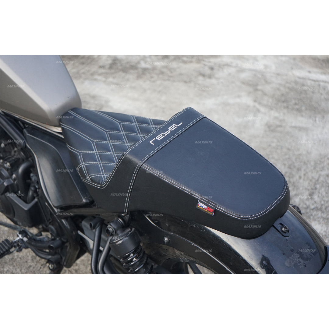 SEAT DOUBLE SADDLE DUAL DRIVER SEATS PAD CUSHION V.1 FOR HONDA REBEL CMX 300&500 2017-2024