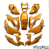 CARBON ORANGE FAIRING SET + DECALS FOR HONDA GROM MSX SF 125 2016-2020