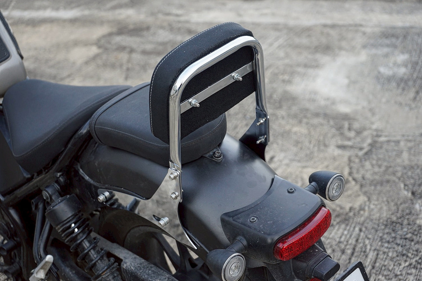 REAR BACKREST FOR PASSENGER STEEL CHROME SISSY BAR SEAT MAXNUS FOR HONDA REBEL CMX 300&500 2017-2025