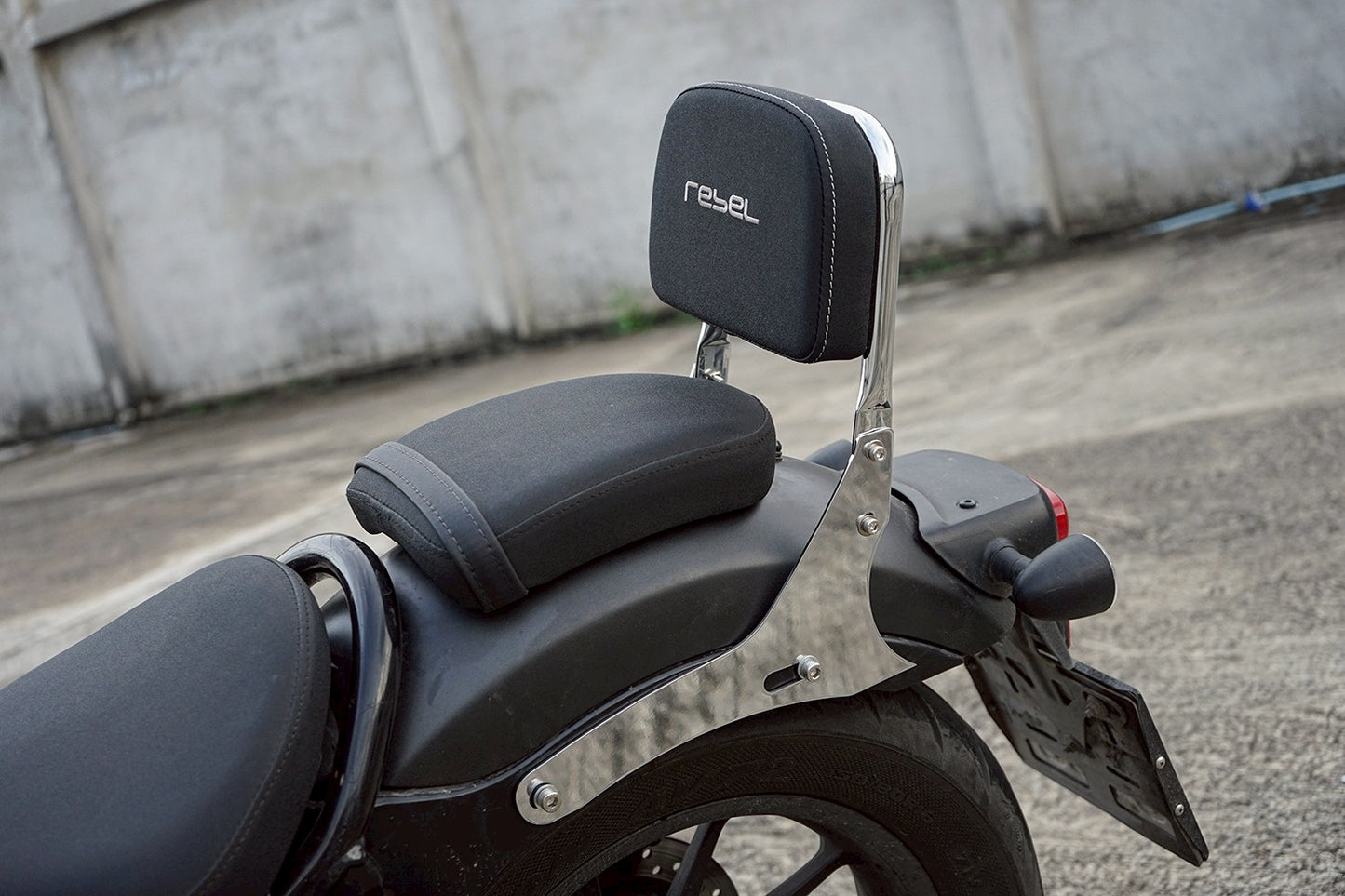 REAR BACKREST FOR PASSENGER STEEL CHROME SISSY BAR SEAT MAXNUS FOR HONDA REBEL CMX 300&500 2017-2025