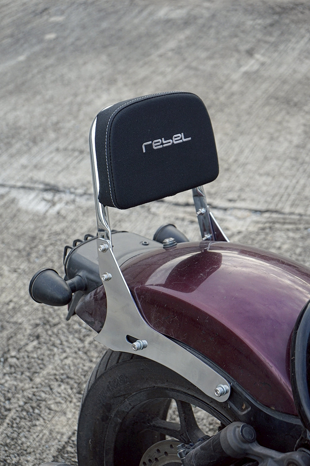 REAR BACKREST FOR PASSENGER STEEL CHROME SISSY BAR SEAT MAXNUS FOR HONDA REBEL CMX 1100 2021-2025