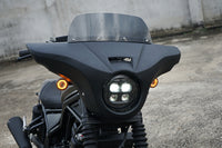 Front Batwing Fairing Windshield Matte Black Honda Rebel CMX 300-500 (2017-2025)