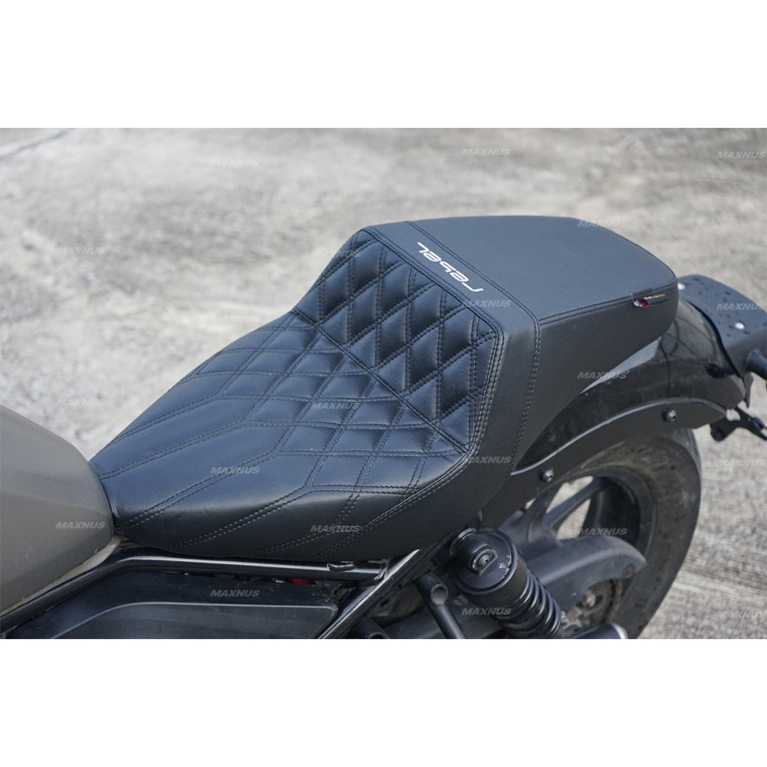 SEAT DOUBLE SADDLE DUAL DRIVER SEATS PAD CUSHION V.2 FOR HONDA REBEL CMX 300&500 2017-2024