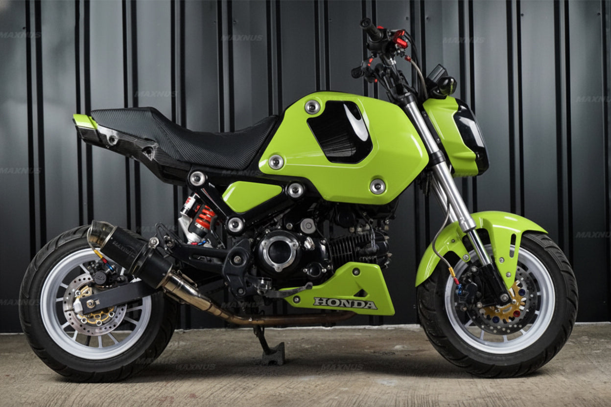 LIME GREEN PLASTIC PANEL FAIRING & UNDER FAIRING HONDA NEW GROM 125 2021-2024