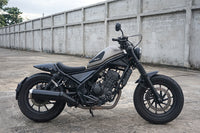 SHORT FRONT FENDER FAIRING MUD GUARD GLOSS BLACK FOR HONDA REBEL CMX 300 500 2017-2025