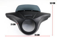 Front Batwing Fairing Windshield Matte Black Honda Rebel CMX 300-500 (2017-2025)