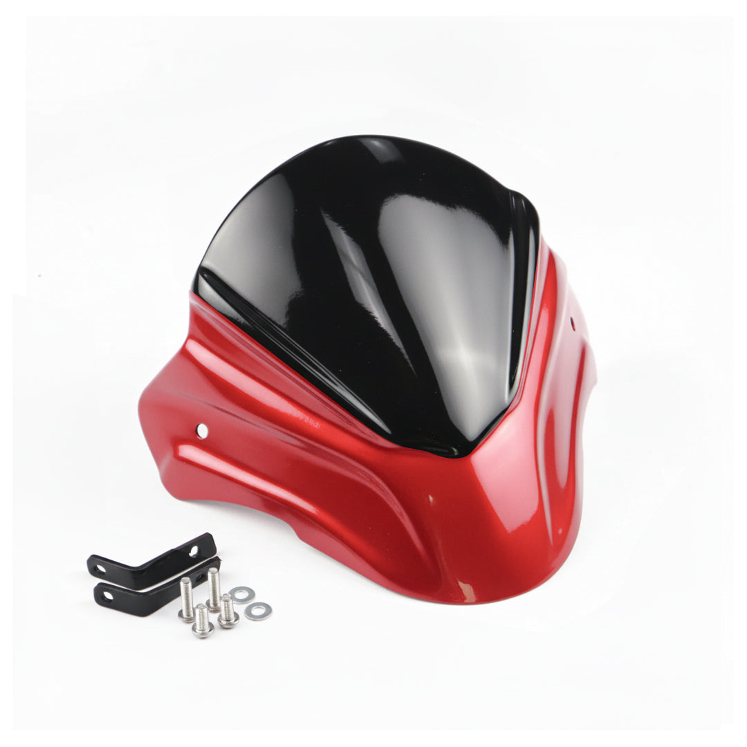 FRONT WINDSHIELD WINDSCREEN MAXNUS V.1 RED FOR HONDA GROM 125 2021-2024